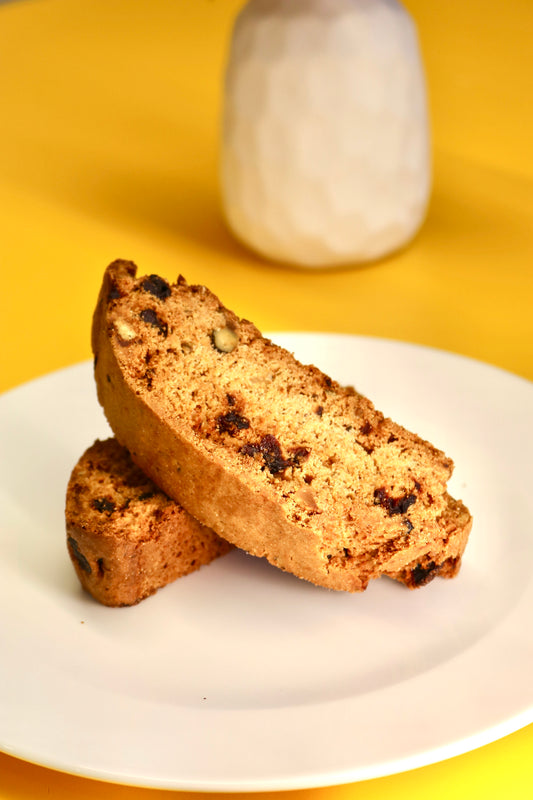Gluten Free Pistachio Cranberry Biscotti